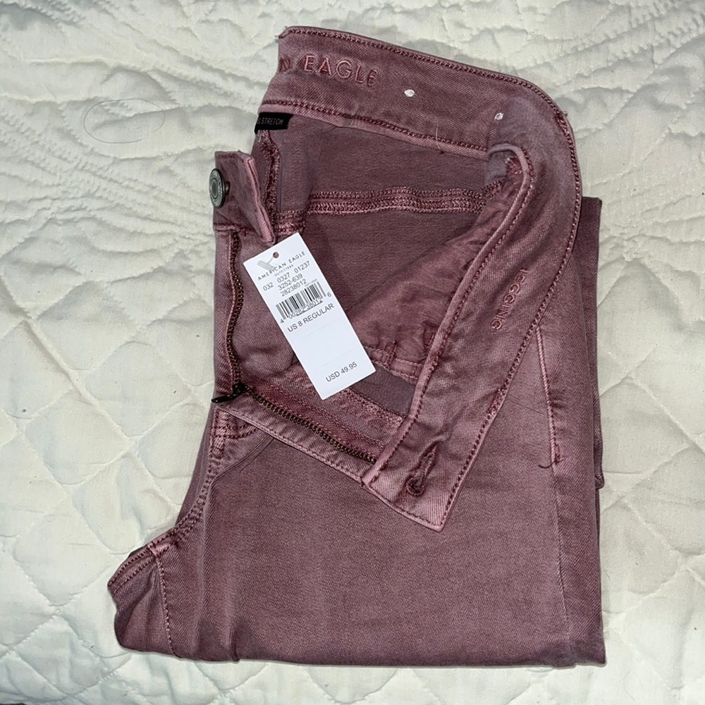 NWT AE mauve jeggings